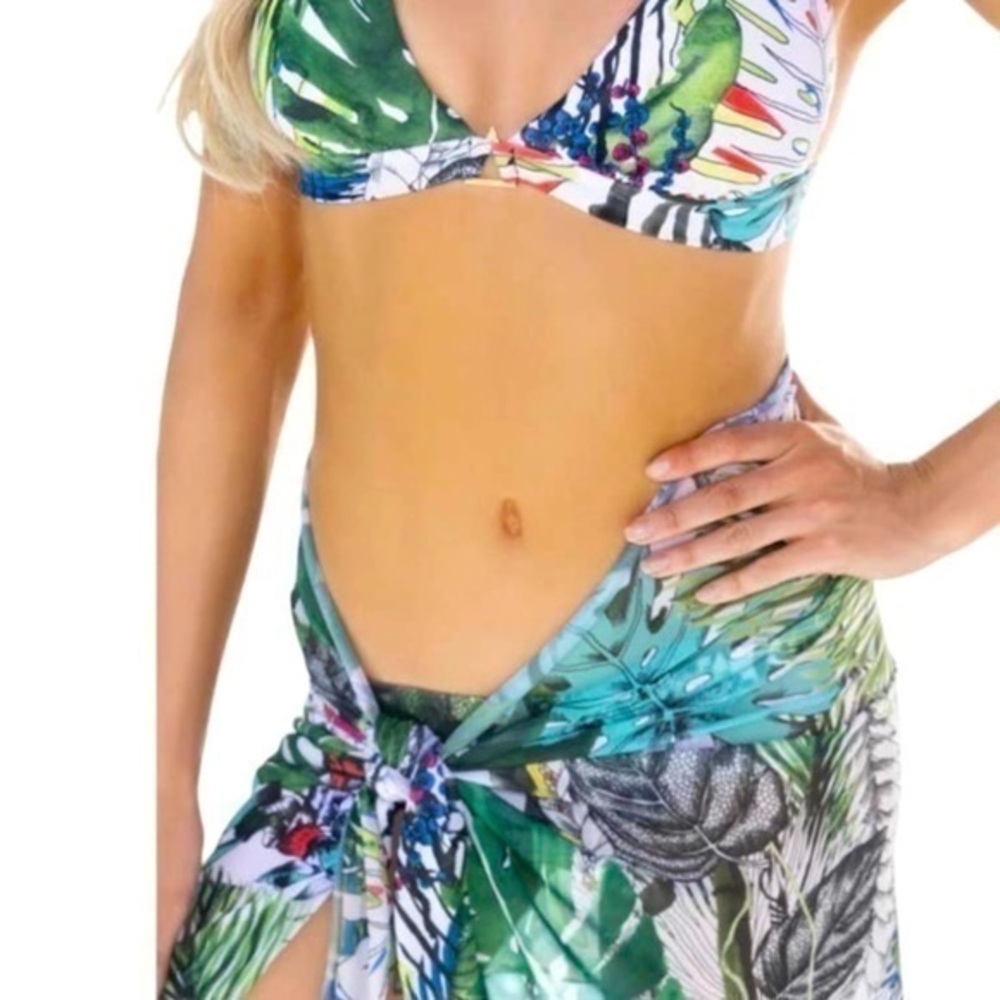 Swininista X Christian Lacroix Sarong Jardin Exo’Chic Print Coverup